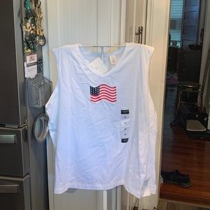 Liz Claiborne Wonan petite‎ America tank. NWT. Retail 24